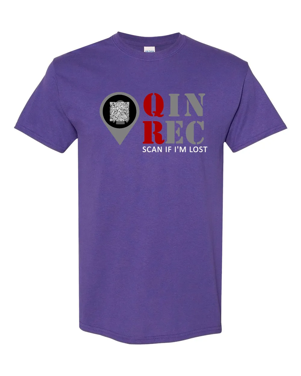 Adult QR Logo T-shirt -Lilac