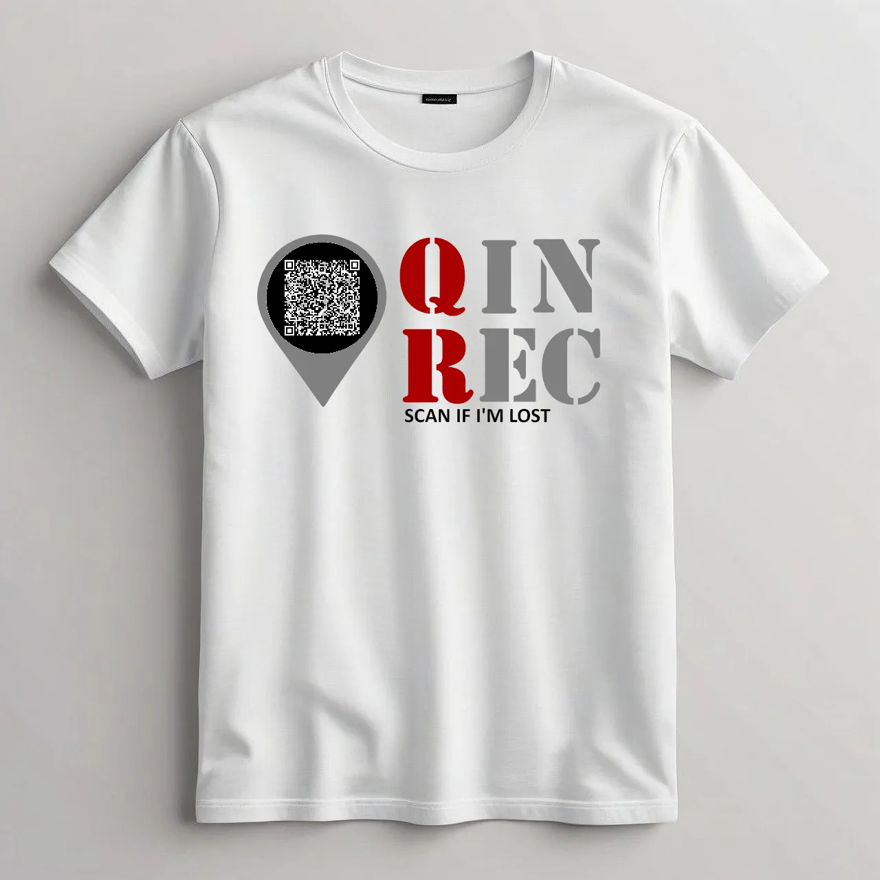 QinRec Logo T-Shirt - White
