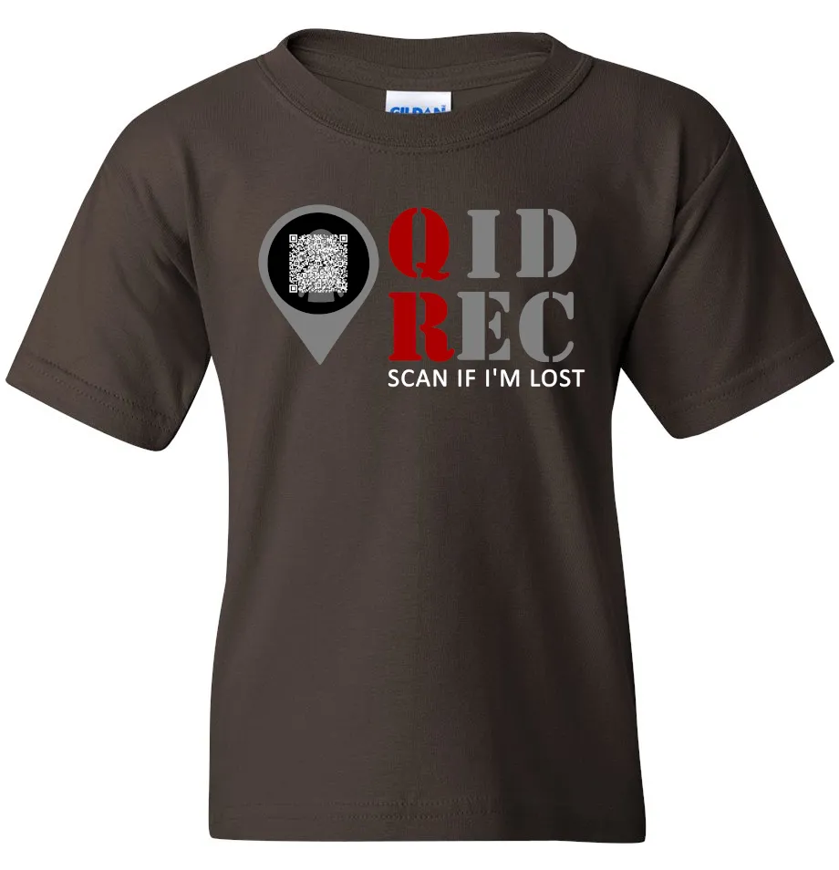 Youth QR Logo T-shirt - Dark Brown