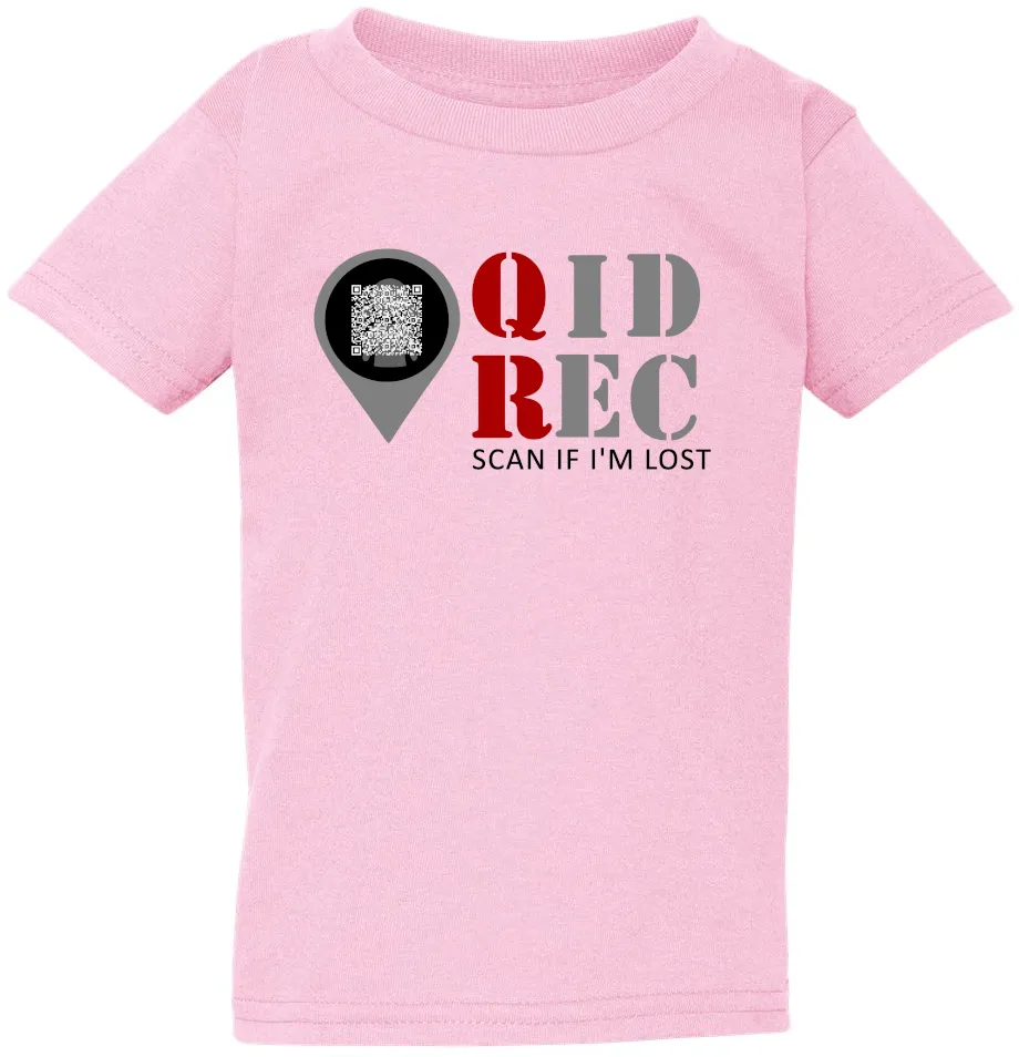 Youth QR Logo T-shirt - Light Pink